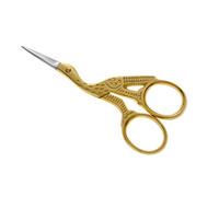 Storchenschere Nähschere Stoffschere Schneiderschere Stickschere 9cm Goldgriff (9cm)