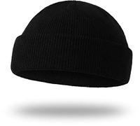 Storfisk fishing & more Herren Winter Strickmütze Rollmütze Polyacryl extra kurz, Farbe :Schwarz, Größe:One Size