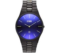 STORM London Slim-X XL Slate Blue, Herrenuhr, Edelstahlgehäuse, 5 bar Wasserdicht, Datumsfunktion, Mineralglas, 47159/SL/B