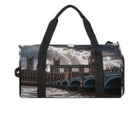 Stormy And Gloomy Weather Gym Bag for Men Women, Waterproof Gym Tote Bags, Large Duffel Bag for Travel Workout