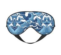 Stormy Sea Augenmaske, doppelseitig, weich, verdunkelnd, Entspannung, Nulldruck, Nachtschlaf-Augenmaske