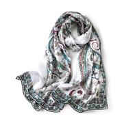 STORY OF SHANGHAI Seidenschal Damene 100% Seide, 40+ Bunte Luxuriöse schal damen, Warm & Weich Leicht Halstuch, Als Stola Seidentuch Geschenk Modische Dekorationen- 53 * 172cm