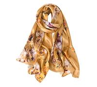 STORY OF SHANGHAI Seidenschal Damene 100% Seide, 40+ Bunte Luxuriöse schal damen, Warm & Weich Leicht Halstuch, Als Stola Seidentuch Geschenk Modische Dekorationen- 53 * 172cm