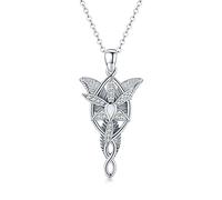 StoryMidir Herr der Ringe Kette 925 Silber Arwens Abendstern Schmuck Halskette Hobbit Herr der Ringe Geschenke für Frauen Damen