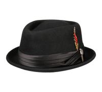 Stout Pork Pie Wollfilzhut by Brixton schwarz S (55-56 cm)