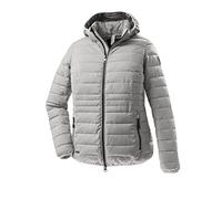 STOY Damen Jacke in Daunenoptik/Steppjacke mit abzippbarer Kapuze große größen STS 17 WMN QLTD JCKT, hellgrau, 44, 38228-000
