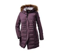 STOY Damen Parka WMN Quilted PRK A - Steppparka mit abzippbarer Kapuze - Winterjacke in großen Größen - Jacke in Daunenoptik, aubergine, 54, 36017-000