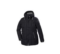 STOY Damen Steppjacke mit abzippbarer Kapuze - Große Größen STW 3 WMN QLTD JCKT, schwarz blau, 54, 41912-000