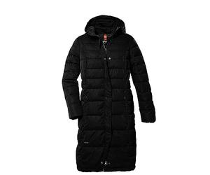 STOY Damen Stppmantel/Mantel mit Kapuze - Große Größen STW 7 WMN QLTD CT, schwarz, 50, 39793-000