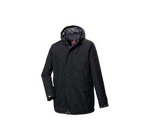 STOY Herren Funktionsjacke/Outdoorjacke mit abzippbarer Kapuze STW 12 MN JCKT, schwarz blau, 3XL, 41914-000
