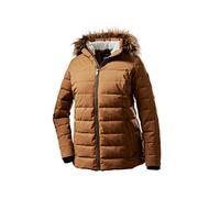 STOY Steppjacke Damen WMN Quilted Jckt E - Jacke in Daunenoptik mit Abzippbarer Kapuze - Damenjacke in großen Größen, Dark Curry, 52, 36404-000