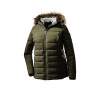 STOY Steppjacke Damen WMN Quilted Jckt E - Jacke in Daunenoptik mit Abzippbarer Kapuze - Damenjacke in großen Größen, Oliv, 44, 36404-000