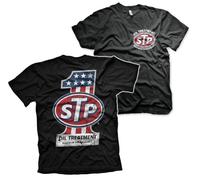STP Offizielles Lizenzprodukt American No. 1 Herren T-Shirt (Schwarz), Large