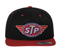 STP Offizielles Lizenzprodukt Patch Premium Snapback Cap (Schwarz-Rot), Einheitsgröße