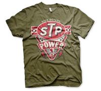 STP Offizielles Lizenzprodukt Power Herren T-Shirt (Olive), Medium