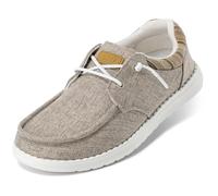 STQ Schuhe Damen Mokassins Slip on Loafer Arch Support Schlupfschuhe Reinschlüpfen Leichte Atmungsaktiv Walking Orthopädische Frauen Memory Foam Work Bequeme Fashion Freizeitschuhe Taupe 39 EU 7.5 US