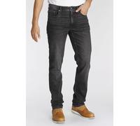 Straight-Jeans AJC, Herren, Gr. 32, Länge 34, schwarz (schwarz used), Denim/Jeans, Obermaterial: 98% Baumwolle, 2% Elasthan, unifarben, normal lang, Jeans Straight-Jeans, gerade geschnitten, Used-Look