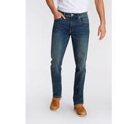 Straight-Jeans AJC, Herren, Gr. 36, Länge 32, blau (blau used), Denim/Jeans, Obermaterial: 98% Baumwolle, 2% Elasthan, unifarben, normal lang, Jeans Straight-Jeans, gerade geschnitten, Used-Look-Wasch
