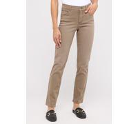 Straight-Jeans ANGELS "CICI", Damen, Gr. 42, Länge 30, truffle used, Denim/Jeans, Obermaterial: 92% Baumwolle, 6% Polyester, 2% Elasthan, slim fit, Jeans Straight-Jeans, Straight-Schnitt, Slim fit Pas