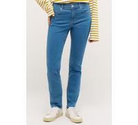 Straight-Jeans ANGELS "CICI", Damen, Gr. 44, Länge 30, blau (light blau), Web, Obermaterial: 89% Baumwolle, 8% Polyester, 3% Elasthan, slim fit normal, Jeans Straight-Jeans, in Slim Fit-Passform (7894