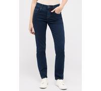 Straight-Jeans ANGELS "DOLLY", Damen, Gr. 38, Länge 28, blau (schwarz indigo), Denim/Jeans, Obermaterial: 92% Baumwolle, 8% Elasthan, straight fit, Jeans Straight-Jeans, mit Stretch (67542764-38) schw