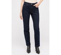 Straight-Jeans ANGELS "DOLLY", Damen, Gr. 38, Länge 32, blau (night blau), Denim/Jeans, Obermaterial: 77% Baumwolle, 22% Polyester, 1% Elasthan, straight fit, Jeans Straight-Jeans, mit Stretch (305548