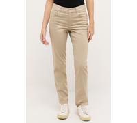 Straight-Jeans ANGELS "DOLLY", Damen, Gr. 44, Länge 32, beige (sand), Web, Obermaterial: 89% Baumwolle, 8% Polyester, 3% Elasthan, Jeans Straight-Jeans (28915360-44) sand