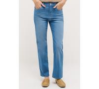 Straight-Jeans ANGELS "Lara", Herren, Gr. 34, Länge 32, light blau used, Denim/Jeans, Obermaterial: 89% Baumwolle, 8% Polyester, 3% Elasthan, Jeans Straight-Jeans, Wide Leg (94951933-34)