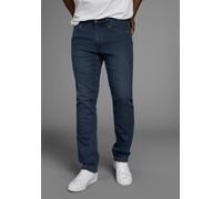 Straight-Jeans ARIZONA, Herren, Gr. 30, Länge 32, blau (dunkelblau), Obermaterial: 77% Baumwolle, 22% Polyester, 1% Elasthan, Basic, normal lang, Jeans Straight-Jeans, gerade Beinform, dezente Used-Wa