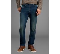 Straight-Jeans ARIZONA, Herren, Gr. 30, N + U Gr, dunkelblau used, Denim/Jeans, Obermaterial: 78% Baumwolle, 20% Polyester, 2% Elasthan, unifarben, straight fit lang, Jeans Straight-Jeans, gerades Bei