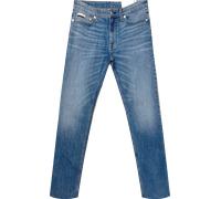 Straight-Jeans CALVIN KLEIN JEANS, Herren, Gr. 32, Länge 34, blau (embers), Denim/Jeans, Obermaterial: 85% Baumwolle, 13% Polyester, 2% Elasthan, unifarben, straight fit lang, Jeans Straight-Jeans, st