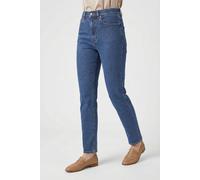 Straight-Jeans CALVIN KLEIN JEANS "HGH RS STRGHT CK ESS", Herren, Gr. 31, Länge 30, pacifico, Denim/Jeans, Obermaterial: 98% Baumwolle, 2% Elasthan, straight fit normal, Jeans Straight-Jeans, Mit Gürt