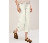 Straight-Jeans CECIL, Damen, Gr. 26, Länge 30, beige (light beige), Denim/Jeans, Obermaterial: 81% Baumwolle, 17% Polyester, 2% Elasthan. Futter: 52% Polyester, 48% Baumwolle, unifarben, straight fit