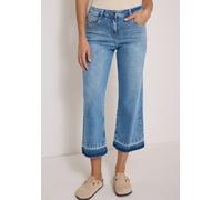 Loose-fit-Jeans CECIL, Damen, Gr. 31, Länge 26, blau (light blau washed), Jeans, 71% Baumwolle, 27% Polyester, 2% Elasthan, unifarben, 7/8-Länge, Jeans, 5-Pocket-Style (54229441-31) light blau washed