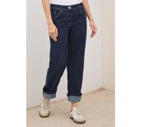 Straight-Jeans CECIL "Style NEELE Straight", Damen, Gr. 36, Länge 30, blau (rinsed wash), Denim/Jeans, Obermaterial: 69% Baumwolle, 29% Polyester, 2% Elasthan. Futter: 52% Polyester, 48% Baumwolle, un