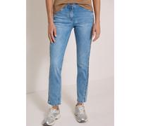 Comfort-fit-Jeans CECIL, Damen, Gr. 32, Länge 30, authentic used wash, Jeans, 78% Baumwolle, 20% Polyester, 2% Elasthan, unifarben, lang, Jeans, Middle Waist (57707423-32) authentic used wash