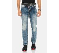 Cipo & Baxx Herren CD148 Herren Bequeme Jeans mit Kontrastnähten in Straight Fit