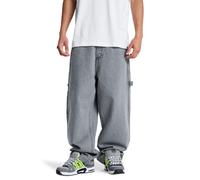 Straight-Jeans DC SHOES "Baggy", Herren, Gr. 34(L) / Länge 34(L), Länge 34, medium grau, Obermaterial: 75% Walkfrottier, 25% Walkfrottier;, Jeans Straight-Jeans (23052259-34) medium grau