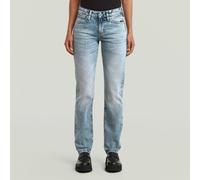 Straight-Jeans G-STAR "Lennoxx Slim Straight Wmn", Damen, Gr. 33, Länge 32, vintage blau celestite, Denim/Jeans, Obermaterial: 99% Baumwolle, 1% Elasthan, straight fit lang, Jeans Straight-Jeans, mit