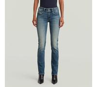 Straight-Jeans G-STAR "Midge", Damen, Gr. 29, Länge 34, antique faded scorodite, Denim/Jeans, Obermaterial: 94% Baumwolle, 4% Elastomultiester, 2% Elasthan, straight fit lang, Jeans Straight-Jeans, 5-