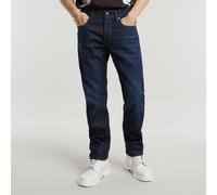 Straight-Jeans G-STAR "Mosa Straight", Herren, Gr. 30, Länge 32, blau (worn in hourglass), Denim/Jeans, Obermaterial: 99% Baumwolle, 1% Elasthan, straight fit normal, Jeans Straight-Jeans, mit hellen