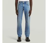 Straight-Jeans G-STAR "Mosa Straight", Herren, Gr. 33, Länge 34, faded sea point blau, Denim/Jeans, Obermaterial: 94% Baumwolle, 5% Elastomultiester, 1% Elasthan, straight fit normal, Jeans Straight-J