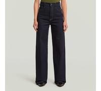 Straight-Jeans G-STAR "Strace Straight Wmn", Damen, Gr. 31, Länge 32, rinsed, Denim/Jeans, Obermaterial: 99% Baumwolle, 1% Elasthan, straight fit normal, Jeans Straight-Jeans, im 5-Pocket-Stil (543118