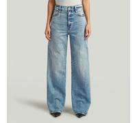 Straight-Jeans G-STAR "Strace Straight Wmn", Damen, Gr. 32, Länge 30, faded blau halite, Denim/Jeans, Obermaterial: 99% Baumwolle, 1% Elasthan, straight fit normal, Jeans Straight-Jeans, im 5-Pocket-S