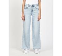 Straight-Jeans GANG "94CARLOTTA LONG", Damen, Gr. 31, N-Gr, cosmic marble wash, Denim/Jeans, Obermaterial: 93% Baumwolle, 5% Elastomultiester, 2% Elasthan, weit lang, Jeans Straight-Jeans, Wide Leg im