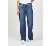Straight-Jeans GANG "94RIVER", Damen, Gr. 28, Normalgrößen, slow indigo, 98% Baumwolle, 2% Elasthan, unifarben, relaxed fit bodenlang, Jeans Straight-Jeans, im 5-Pocket-Style (22344524-28) slow indigo