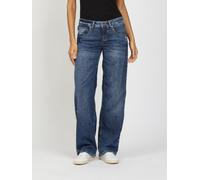 Straight-Jeans GANG "94RIVER", Damen, Gr. 32, N-Gr, summer sky, Denim/Jeans, Obermaterial: 76% Baumwolle, 15% Polyester, 8% Viskose, 1% Elasthan, straight fit lang, Jeans Straight-Jeans, Light Denim,