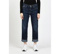 Straight-Jeans GANG "94THELMA", Damen, Gr. 28, N-Gr, dunkelblau worn, Denim/Jeans, Obermaterial: 90% Baumwolle, 8% Polyester, 2% Elasthan, gerade knöchelfrei, Jeans Straight-Jeans, mit Detail oberhalb