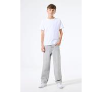 Straight-Jeans GARCIA "JAYSEN", Kinder, Gr. 140, N-Gr, grau (light used 9023), Denim/Jeans, Obermaterial: 99% Baumwolle, 1% Elasthan, straight fit knöchellang, Jeans Straight-Jeans, im Five-Pocket Sty