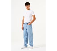 Straight-Jeans GARCIA "JAYSEN", Jungen, Gr. 146, N-Gr, blau (light used 6824), Denim/Jeans, Obermaterial: 100% Baumwolle, unifarben, straight fit knöchellang, Jeans Straight-Jeans, im Five-Pocket Styl
